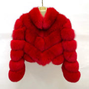 Fox Fur Thick Warm Jacket - 3IN SMART Shop  #