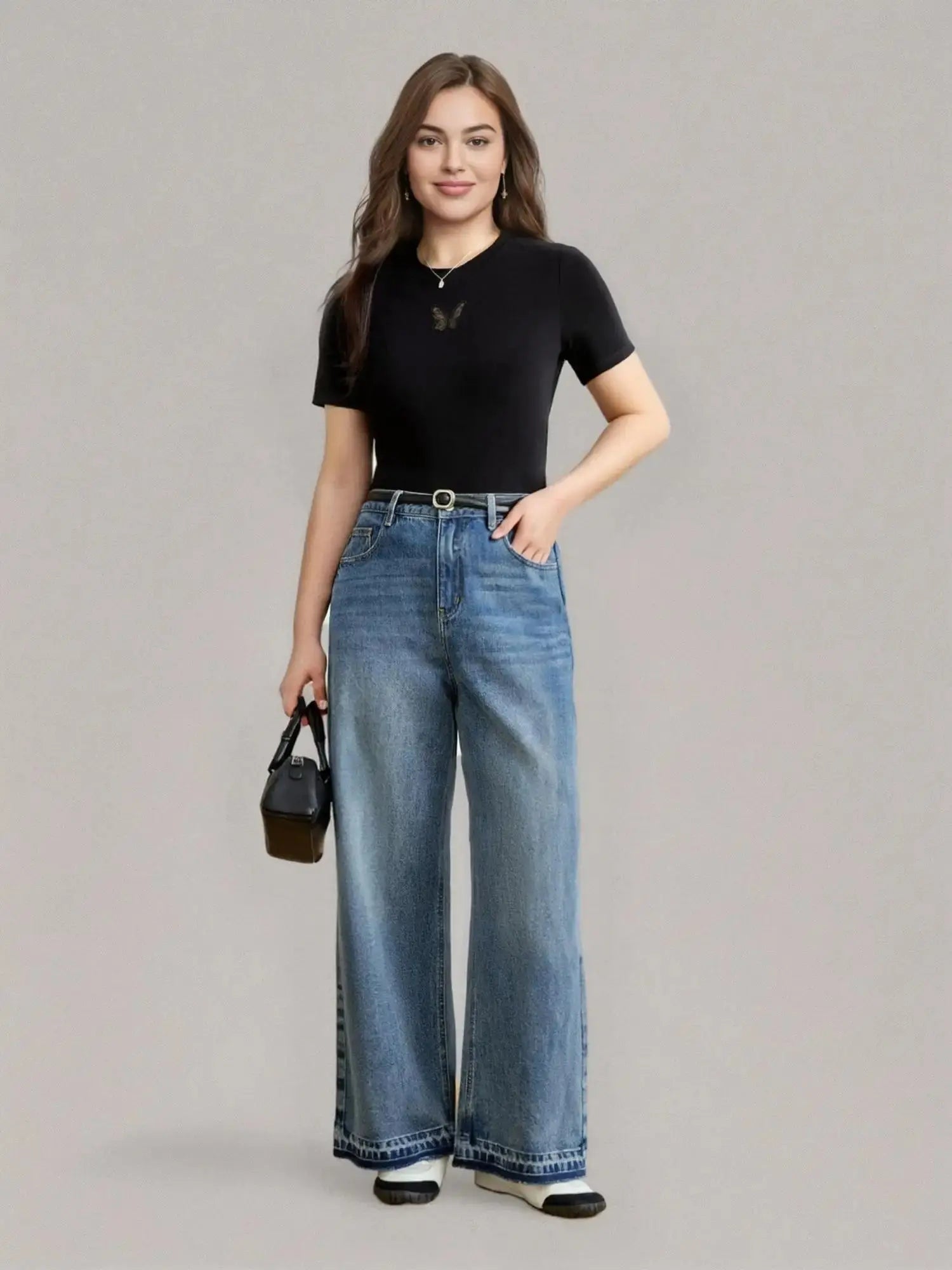 Classic High-Waist Straight Jeans LORAN STORE