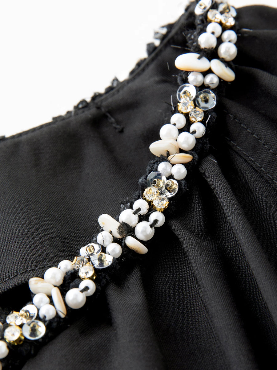 Plus Size Casual Black Maxi Dress