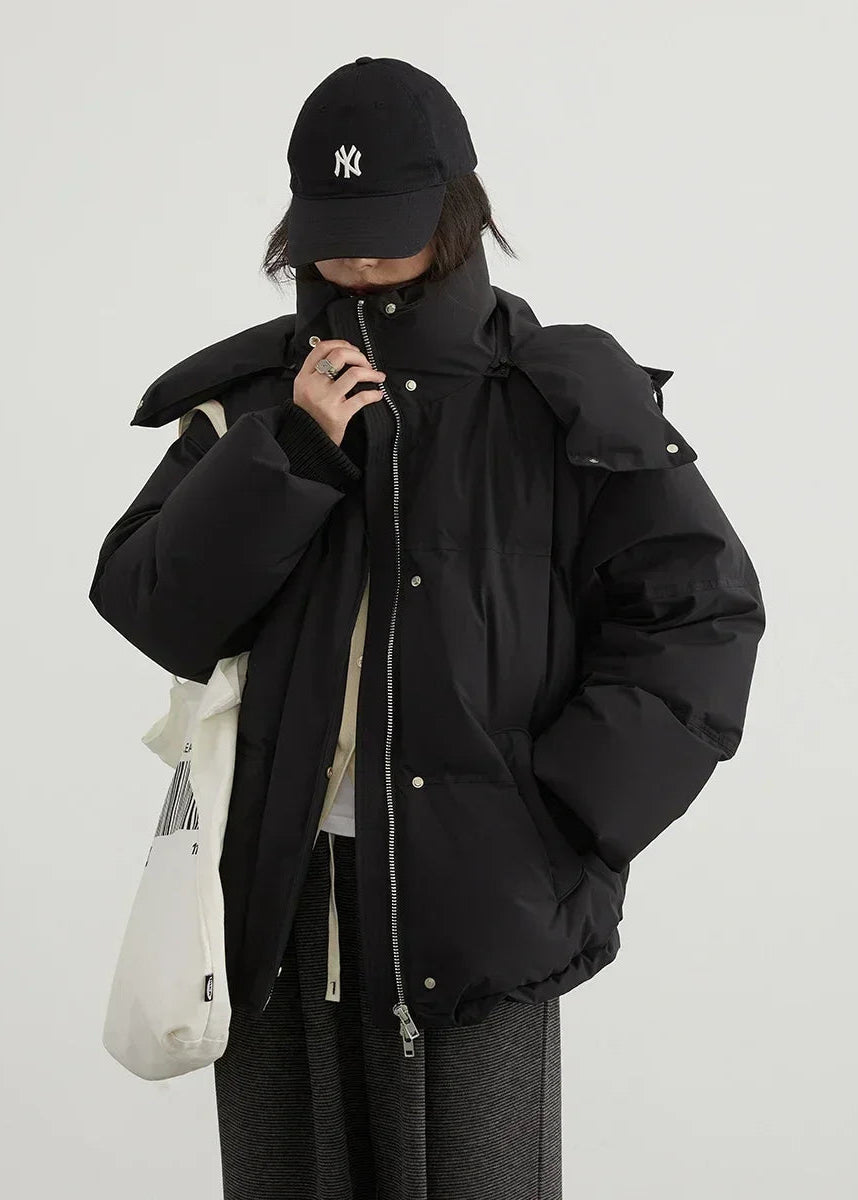 CHIC VEN Women Down Coat Solid Warm Down Jacket New 90 White Duck Down Windproof Hooded Female Overcoat Winter 2023 Loran