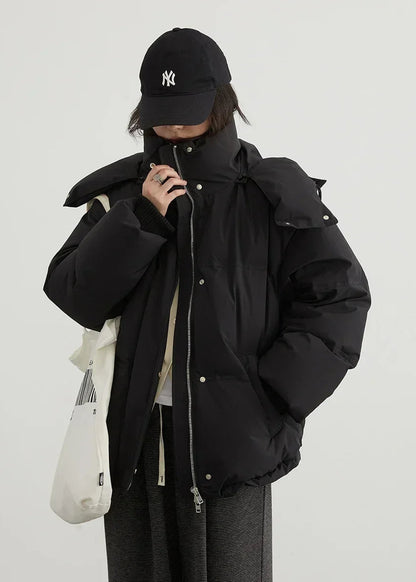 CHIC VEN Women Down Coat Solid Warm Down Jacket New 90 White Duck Down Windproof Hooded Female Overcoat Winter 2023 Loran