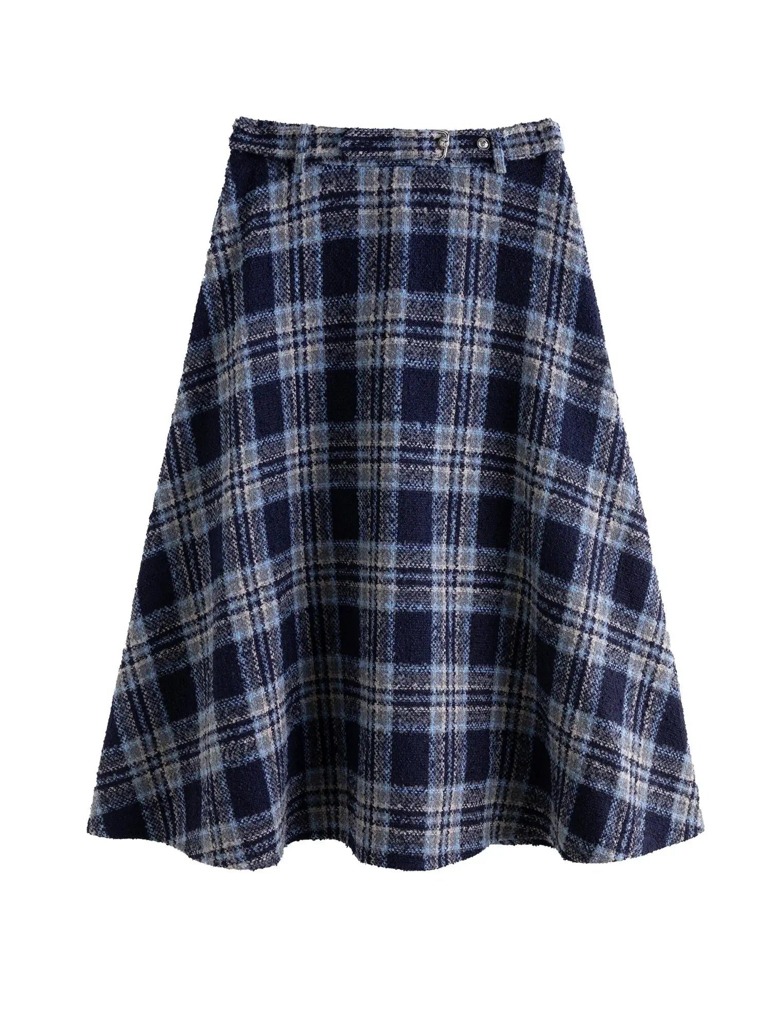 Plus Size Retro Plaid Vest & Skirt Suit - Loran