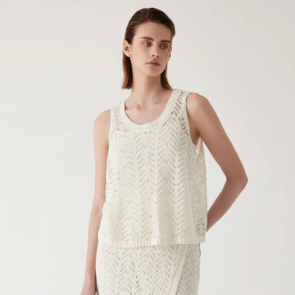 Women's Premium Linen Summer Vest Elegant Luxury Style Loran
