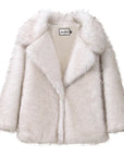 On-Trend Fluffy Faux Fur Overcoat for Women