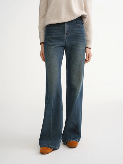 Women’s High-Waist Wide Leg Work Pants Stretchy Office Trousers Loran