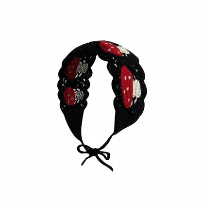 Vintage Knit Flower Headband Retro Hair Accessories