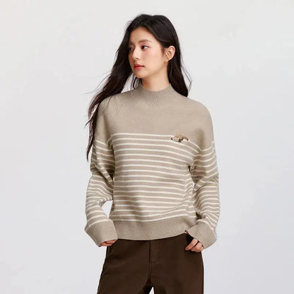 Women's Loose Half Turtleneck Sweater LORAN STORE
