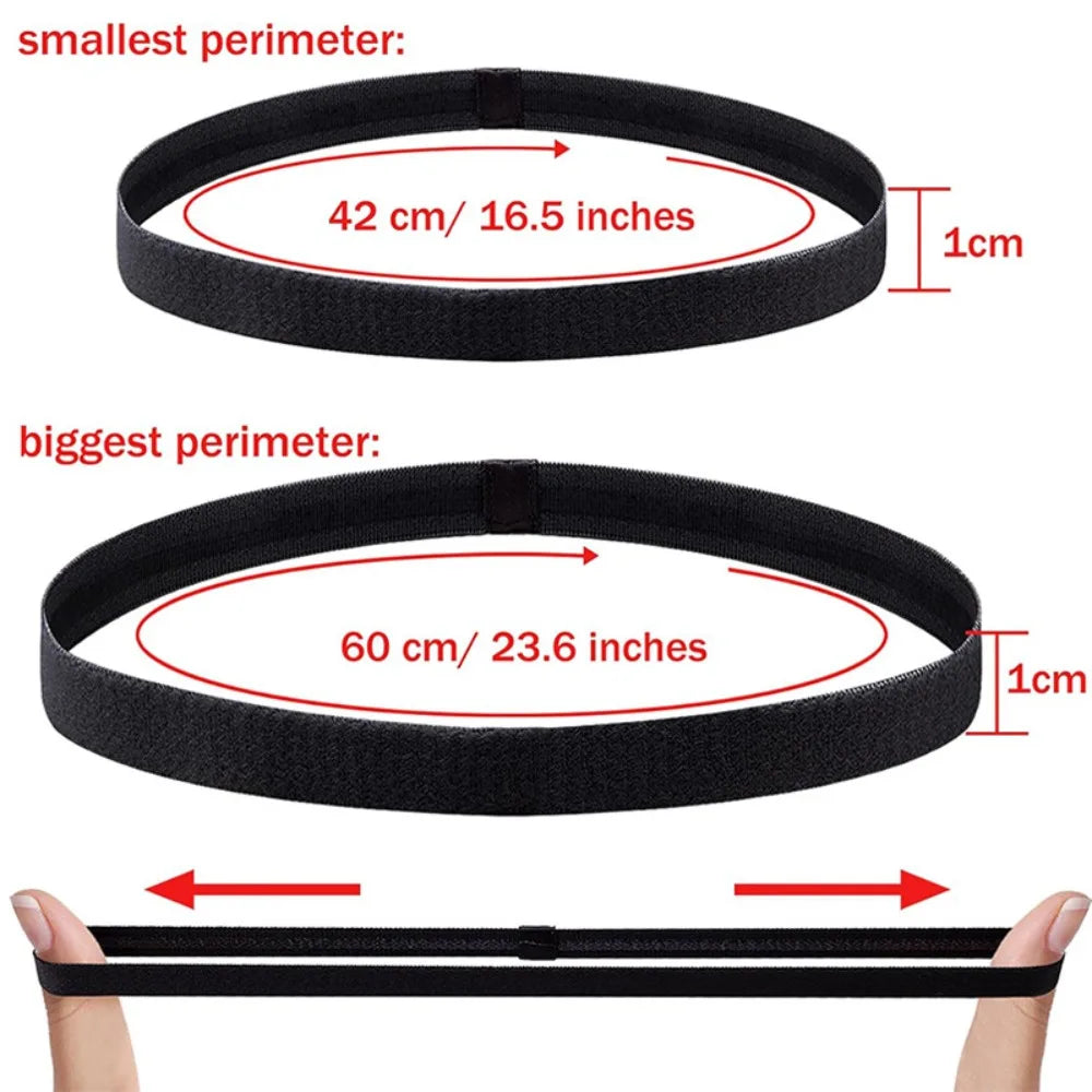 4-Pack Non-Slip Elastic Sports Thicken Headbands