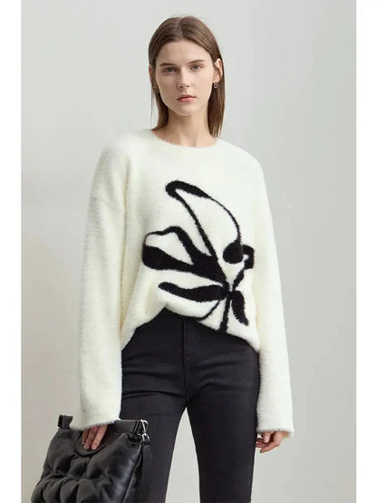 Warm Winter Pullover Sweater for Women - Loose Fit - Loran