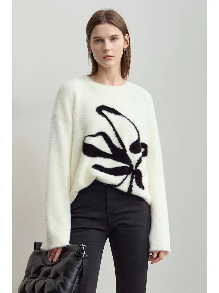 Warm Winter Pullover Sweater for Women - Loose Fit