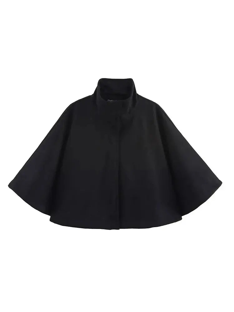 High-Neck Cropped Autumn Outerwear - Loran