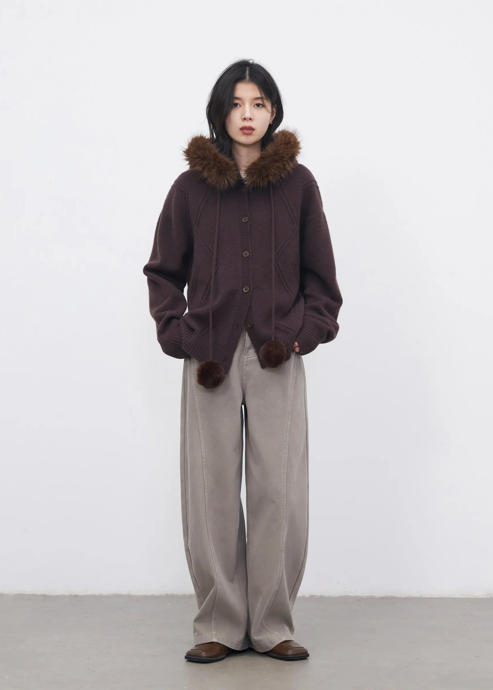 CHIC VEN New Women Jeans Solid Loose Casual Retro High Waist Wide Legs Denim Pants Plush Female Trousers Spring Autumn 2026 Loran