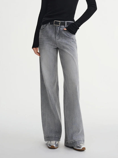 Perfect Stretch High-Waist Straight Leg Jeans for Plus Sizes - Loran