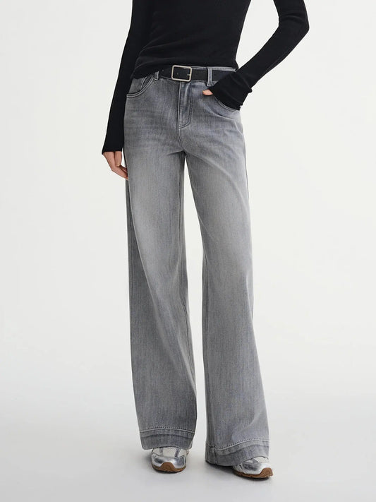 Perfect Stretch High-Waist Straight Leg Jeans for Plus Sizes - Loran