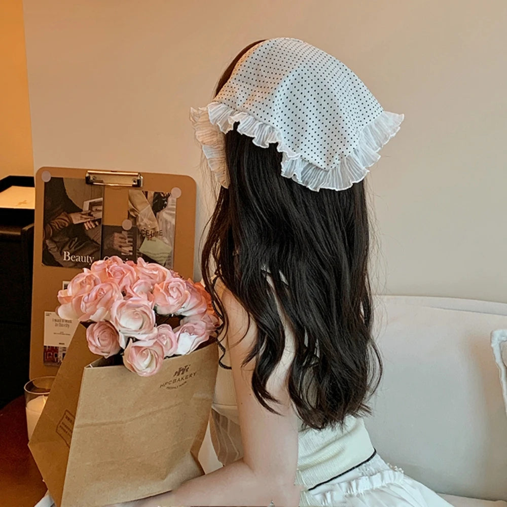 Polka Dot Summer Headscarf & Sweet Hair Hoop