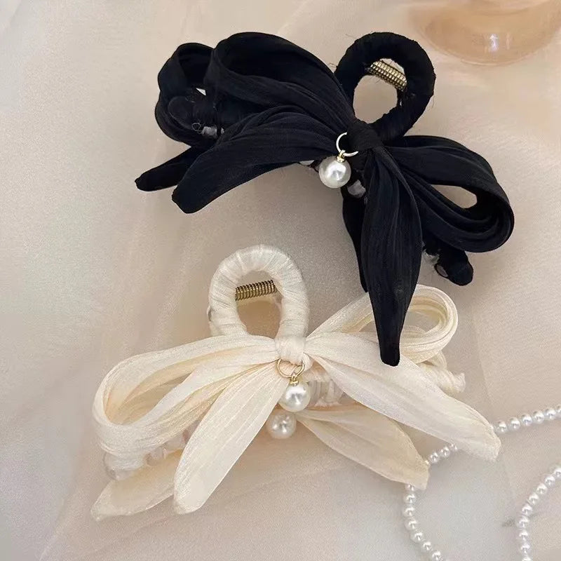 Elegant Mesh Bow Shark Fashion Hair Clamp