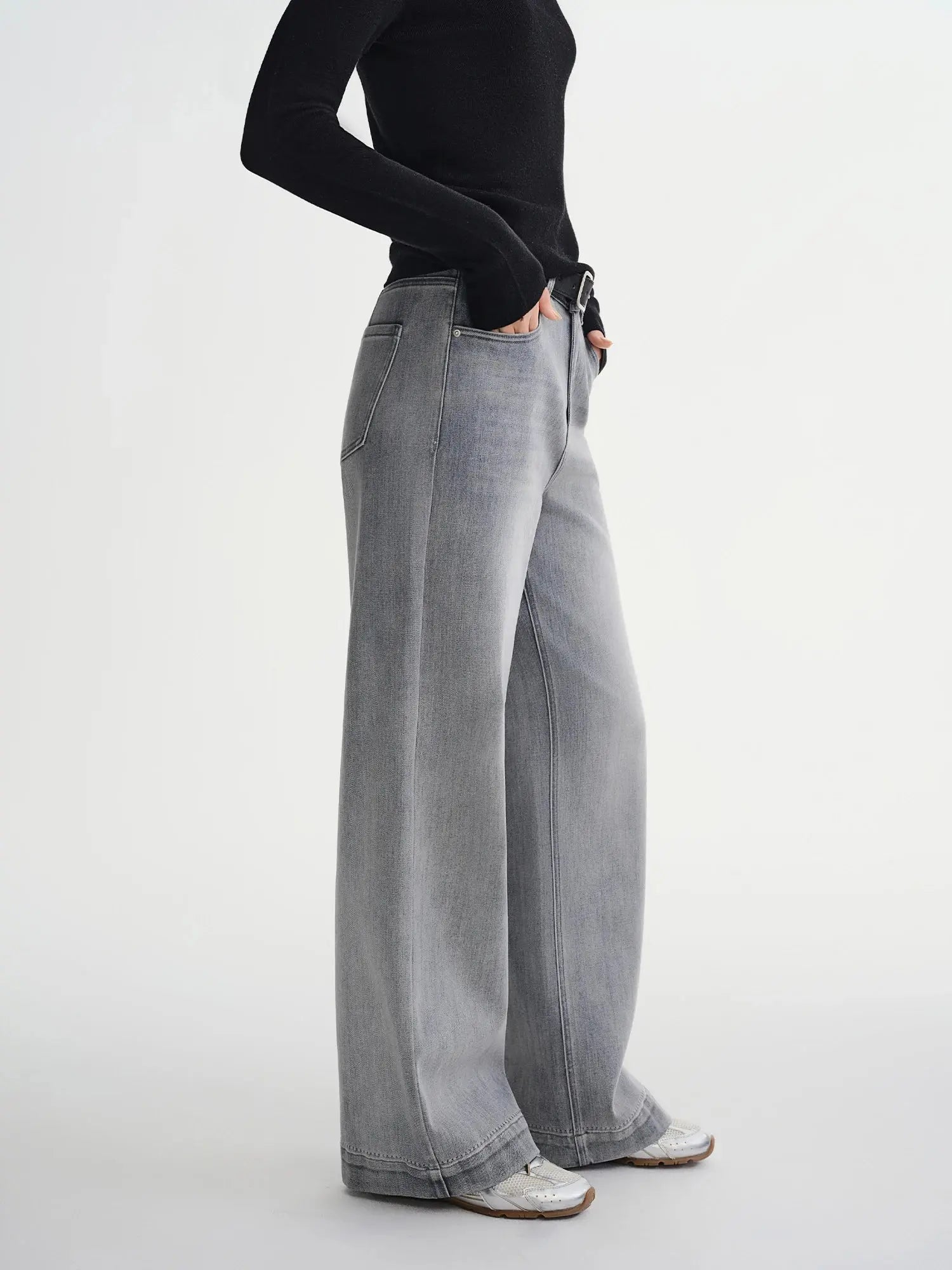 Perfect Stretch High-Waist Straight Leg Jeans for Plus Sizes - Loran