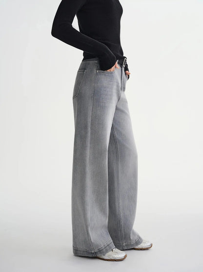 Perfect Stretch High-Waist Straight Leg Jeans for Plus Sizes - Loran