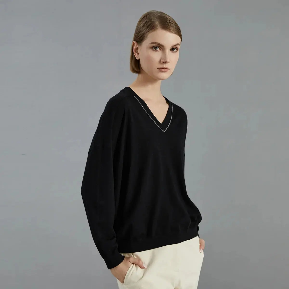 Fine-Knit Loose Fit Sweater LORAN STORE