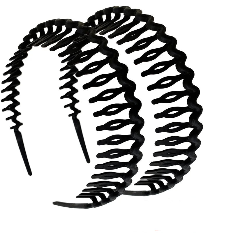 Women's Solid Wave Non-Slip Headbands Summer Hair Bands