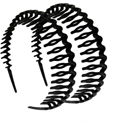 Women's Solid Wave Non-Slip Headbands Summer Hair Bands