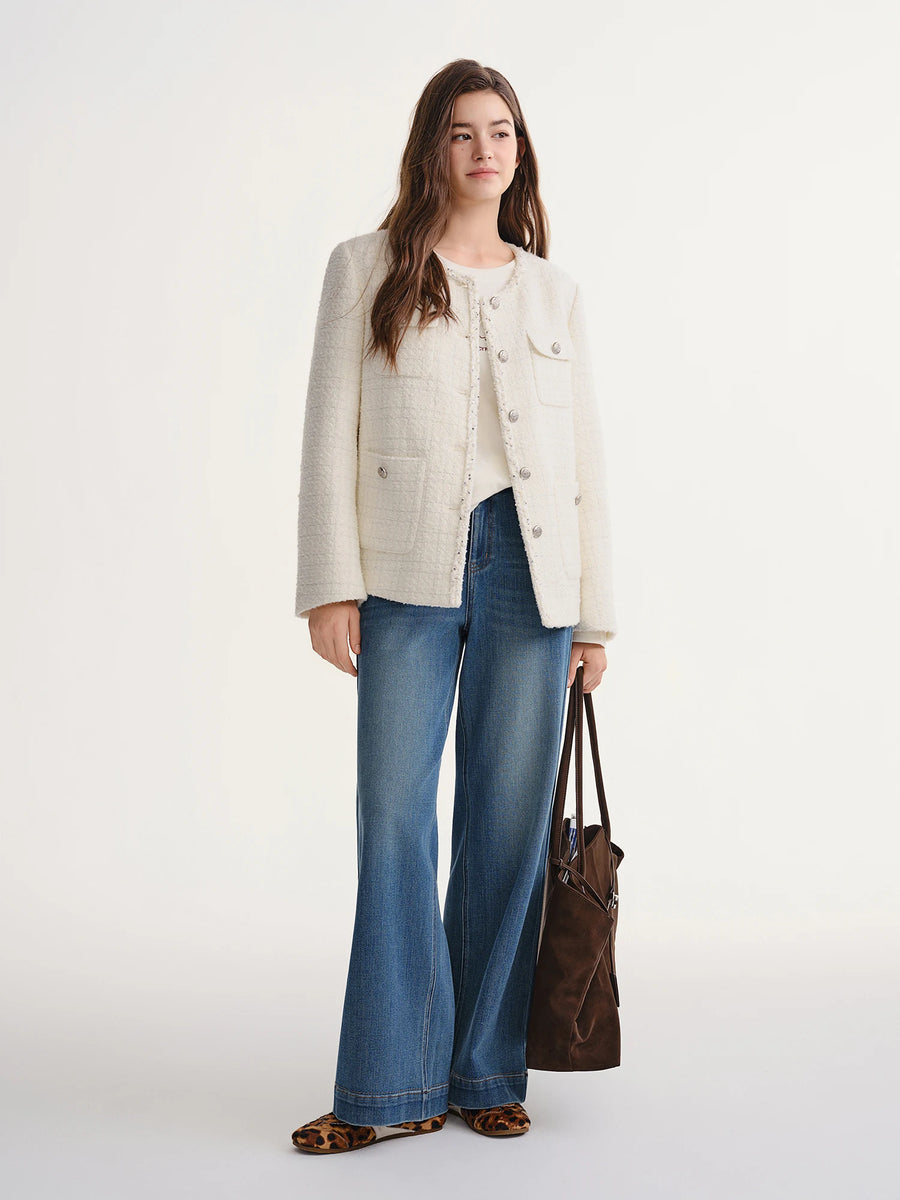 Tweed & Lace Elegance Jacket