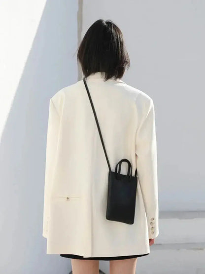Classic Solid Long Sleeve Coat - Loran