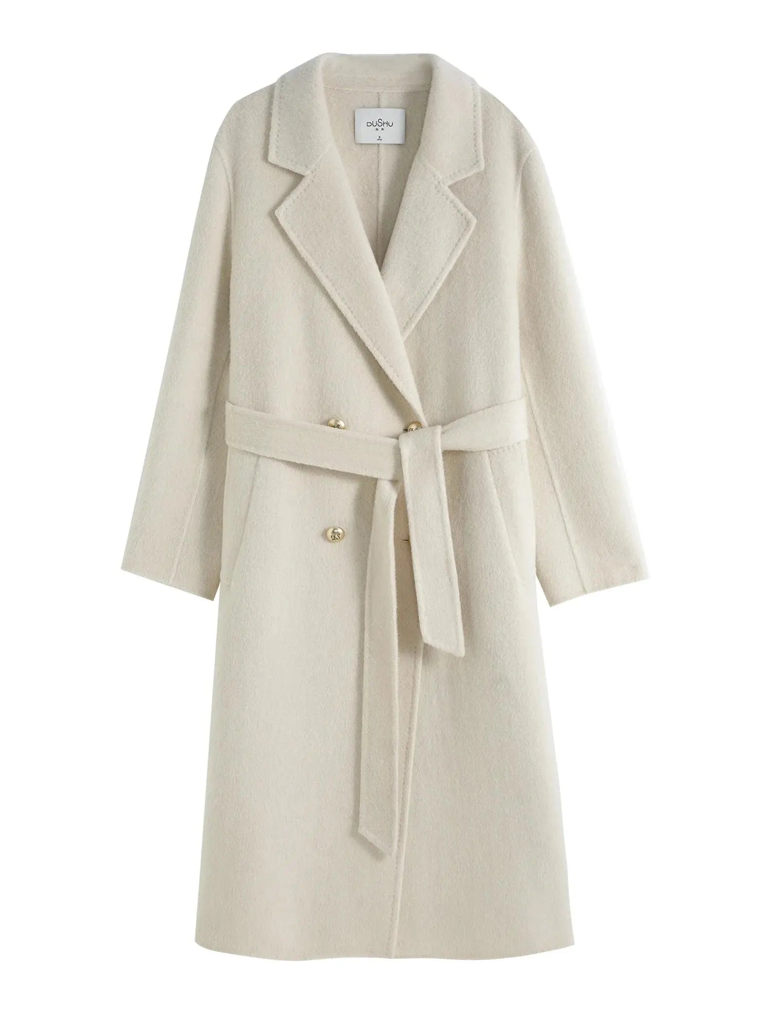 Luxury Casual Textured Woolen Coat with Fur Detail - Loran