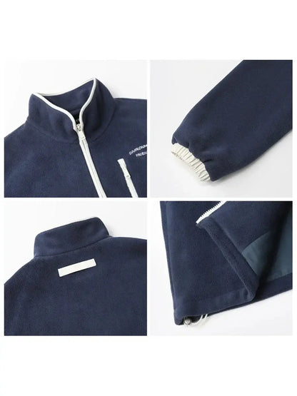 Women's Fleece Jacket with Stand-Up Collar - Loran