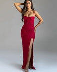 Sexy Backless Thigh-Split Evening Dress