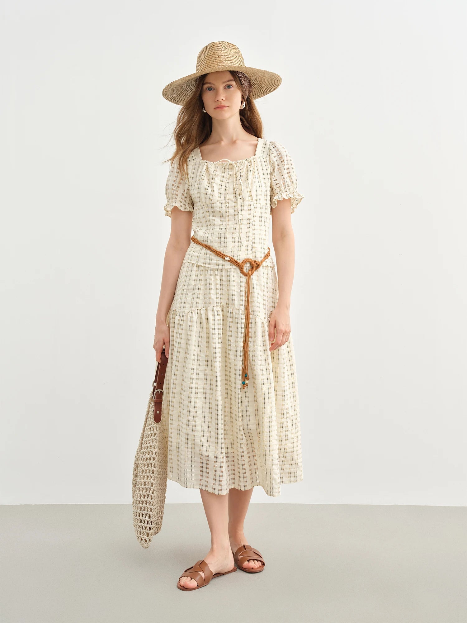 Women's Bubble Texture Suit Summer Top & Skirt Set Loran