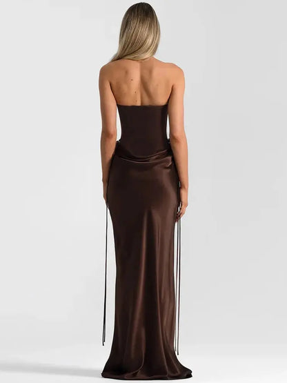 Off-Shoulder Backless Bodycon Party Dress - Loran
