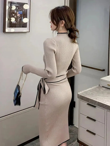 Women's Knitted Sweater Dress - Loran
