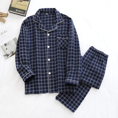 Couple's Pure Cotton Crepe Pajama Set Loran