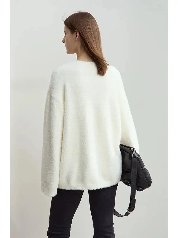 Warm Winter Pullover Sweater for Women - Loose Fit - Loran