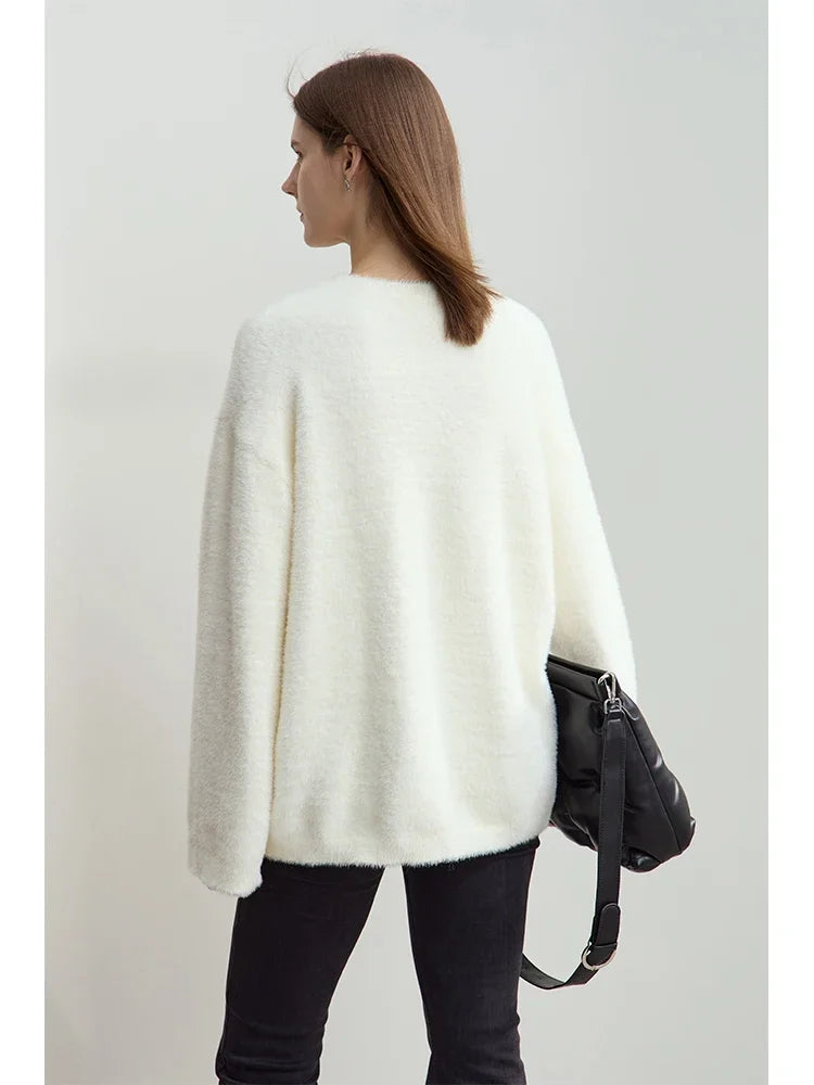 Warm Winter Pullover Sweater for Women - Loose Fit