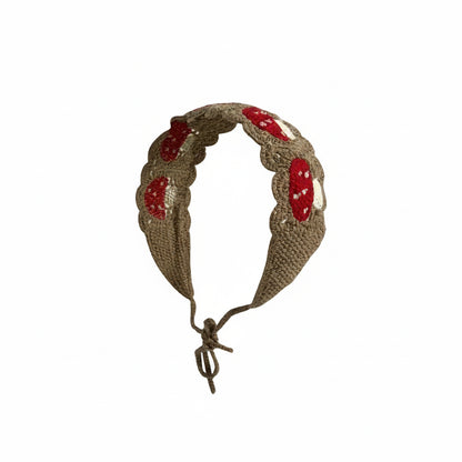 Vintage Knit Flower Headband Retro Hair Accessories