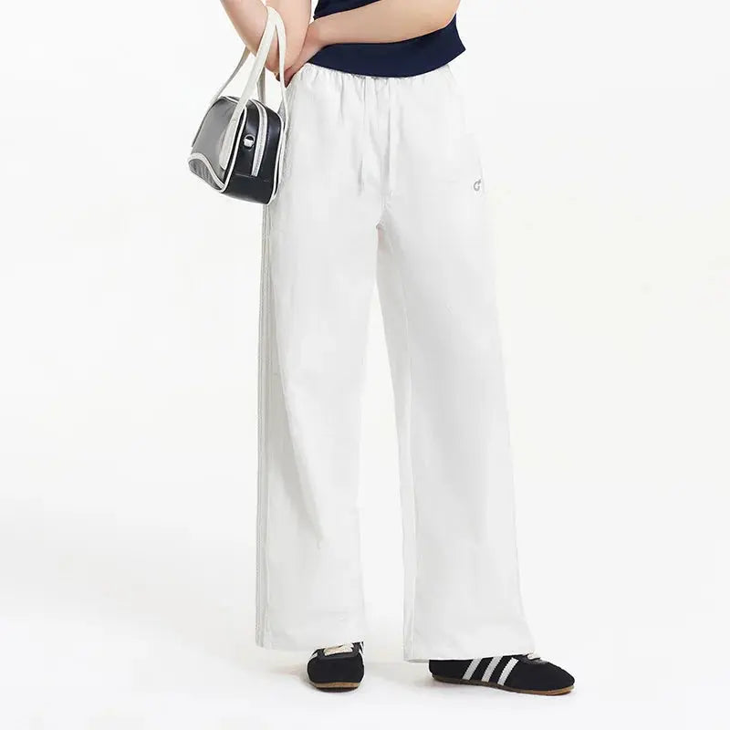 Summer Wide Leg Sporty Pants for Women - Loran