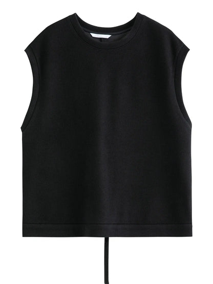 Plus Size French-Style Layered Skirt & Vest Set - Loran