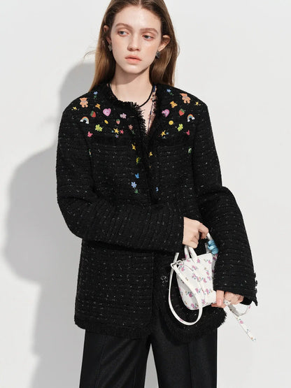 Ins-Style Hand-Painted Short Jacket LORAN STORE