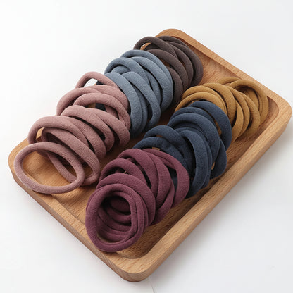 50 Pack Everyday Gentle Hair Ties Smooth Styling