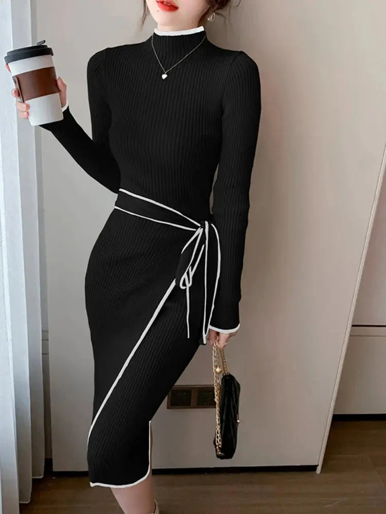 Women's Knitted Sweater Dress - Loran