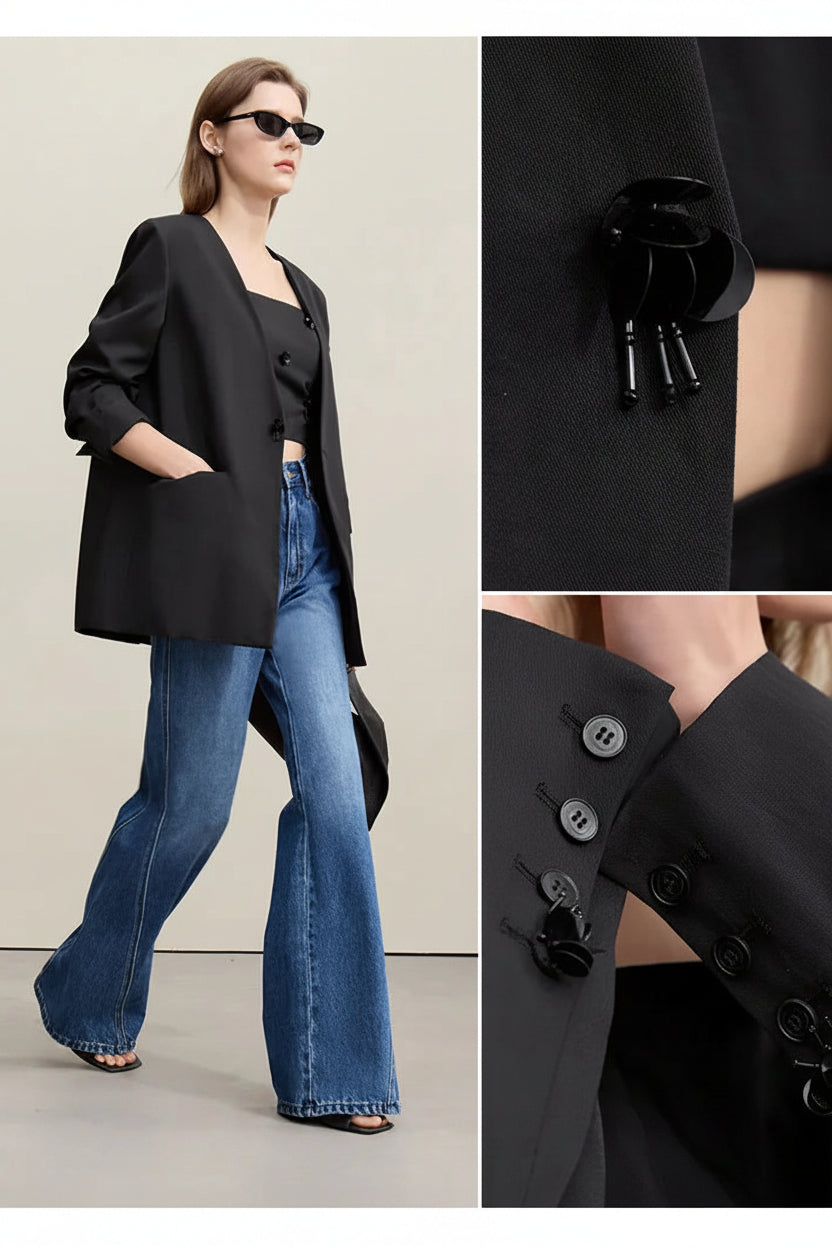 Amii V-Neck Women's Jacket 2026 Spring New Slim Sleeveless Vest Skirt Women's Separate Casual Elegant Women's Skirt 1262102 4 Loran