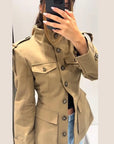 Women's Autumn Stand-Collar Jacket