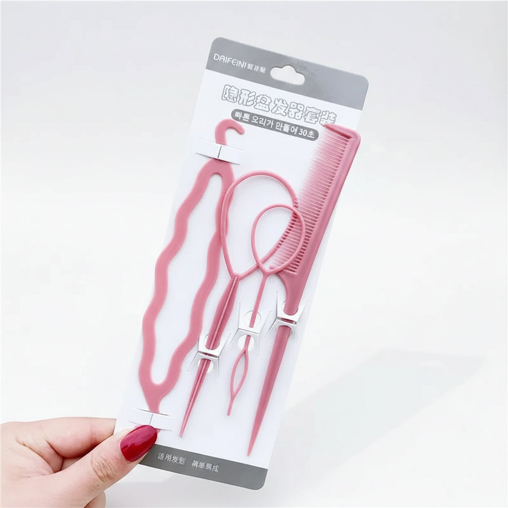 Magic Hair Styling Tools & Braiding Accessories Set