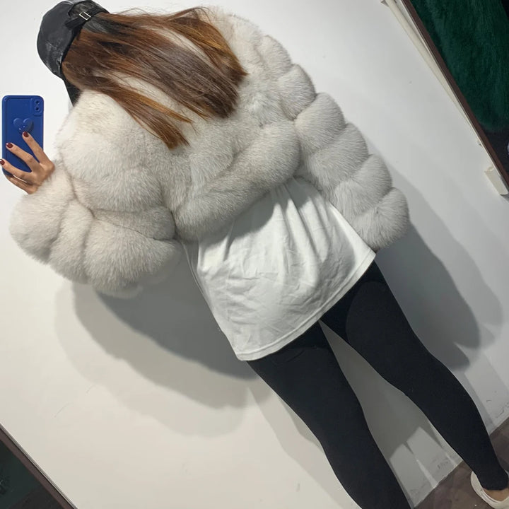 Real Fur Jackets Short cropped - 3IN SMART Shop  #