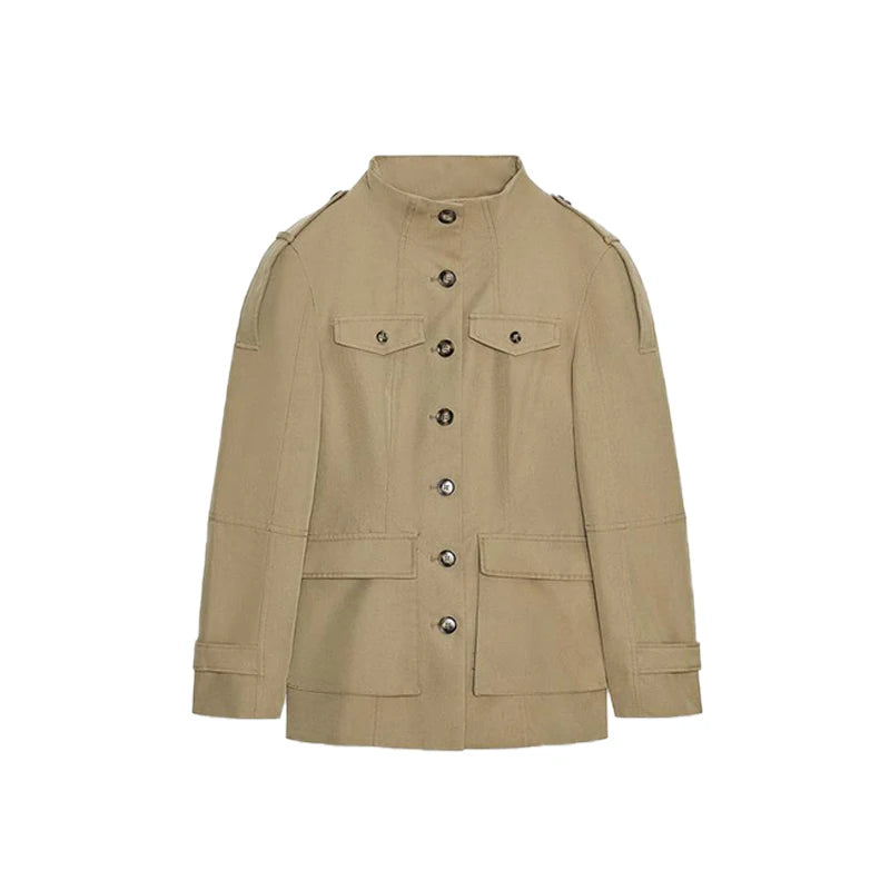 Women's Autumn Stand-Collar Jacket