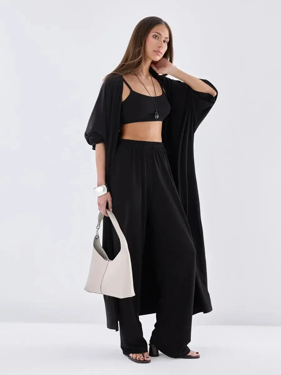 3-Piece Casual Knit Lounge Set - Loran