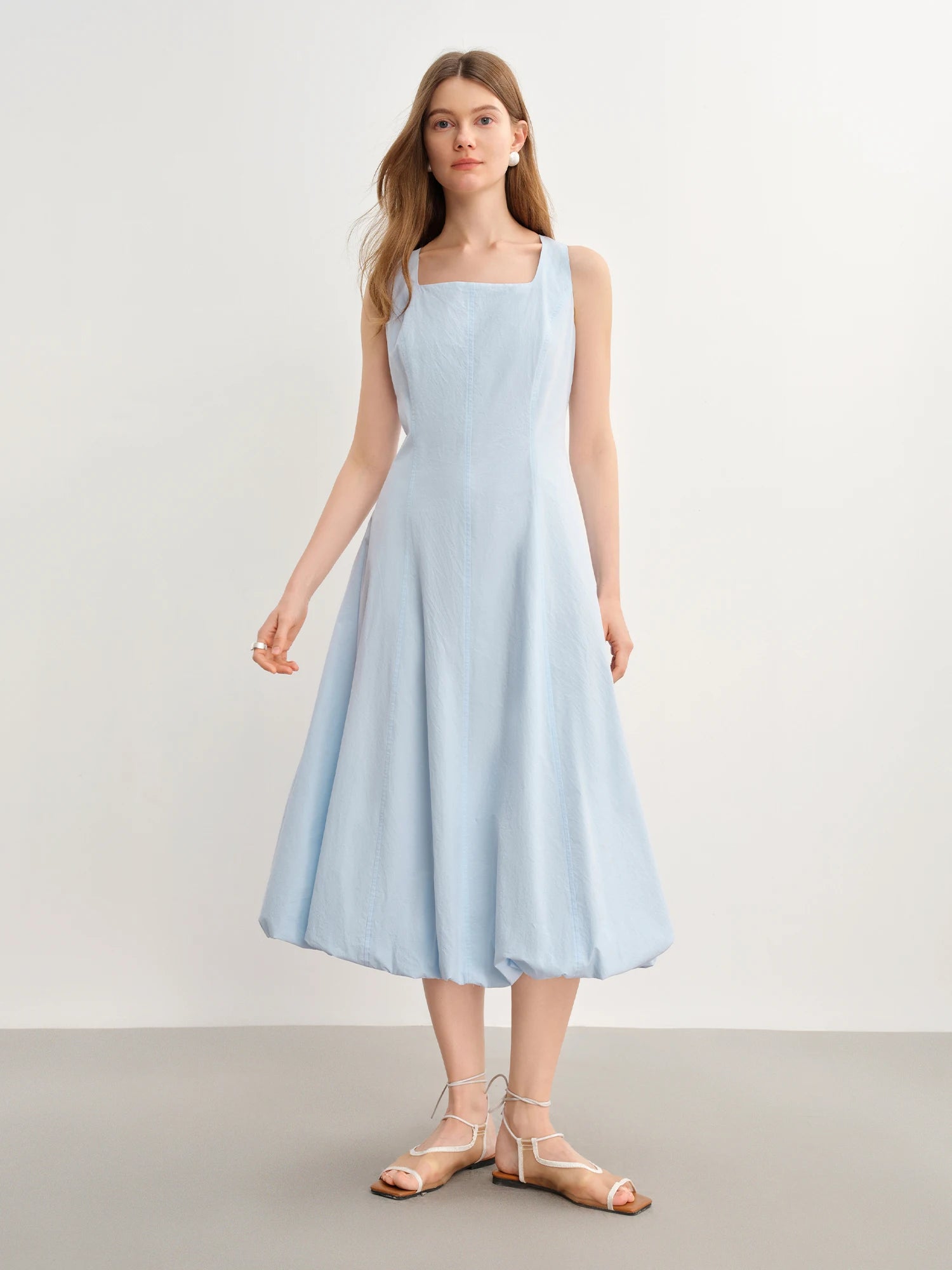 Elegant Plus Size Sleeveless Maxi High Waist Dress