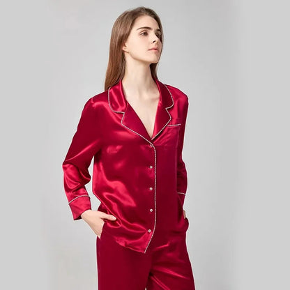 Women's Mulberry Silk Long Sleeve Pajama Set Loran